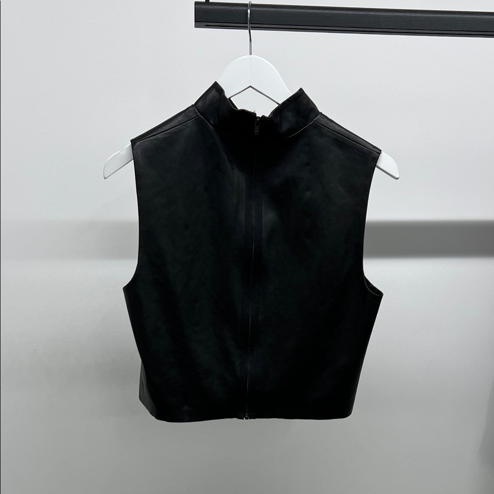 Bailey 44 Black Zip Up Vest